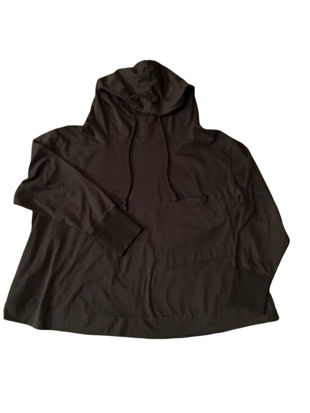 Natural Life Oversized Womans Black Hoodie Soft Comfy Layer Throw-On-And Go Sz M - Picture 3 of 6